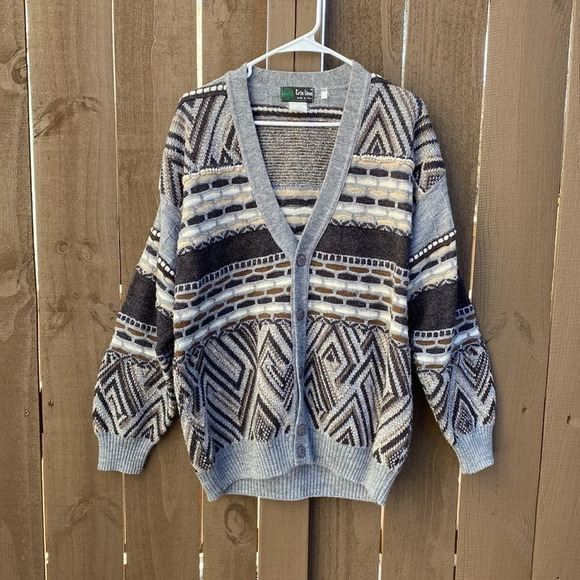 Vintage Tris Line made in Italy cardigan size medium Coogie inspired - Picture 13 of 14